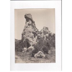 AVEYRON, Montpellier-le-Vieux, Le Grand Sphinx, Photo Auclair-Melot, environ 23x17cm années 1920-30 - très bon état