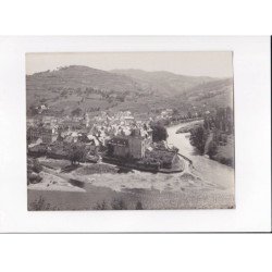 AVEYRON, Entraygues, le confluent du Lot et Truyère, Photo Auclair-Melot, environ 23x17cm années 1920-30 - très bon état