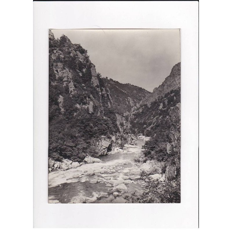 AVEYRON, Vallée du Lot, d'Estaing à Entraygues, Photo Auclair-Melot, environ 23x17cm années 1920-30 - très bon état