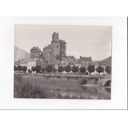 AVEYRON, Estaing, Le Château et le Lot, Photo Auclair-Melot, environ 23x17cm années 1920-30 - très bon état