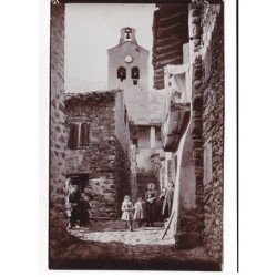 Pyrénées-Orientales, Vernet, Une rue du vieux Vernet, environ 19x12cm, années 1920-30 - très bon état