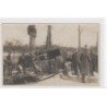 PERRIERS : carte photo de l'accident de voiture ou le beau-frère du Mikado est mort en 1923 (Japon) - très bon état