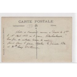 PERRIERS : carte photo de l'accident de voiture ou le beau-frère du Mikado est mort en 1923 (Japon) - très bon état