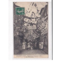 CHARLIEU : Festival du 5 Septembre 1909, Rue Chevroterie - état