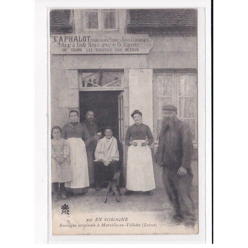 MARCILLY-EN-VILLETTE : Enseigne originale, TAPHALOT - état