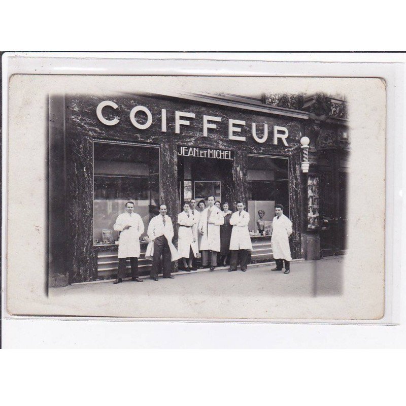 Carte photo de Commerce : coiffeur Jean et Michel - très bon état