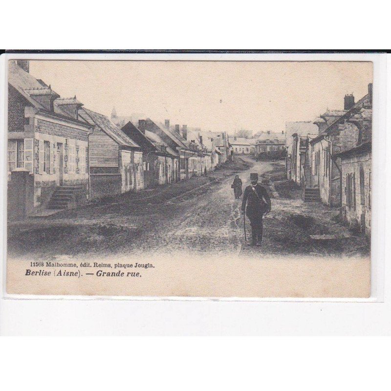 BERLISE : Grande Rue, le Facteur - très bon état