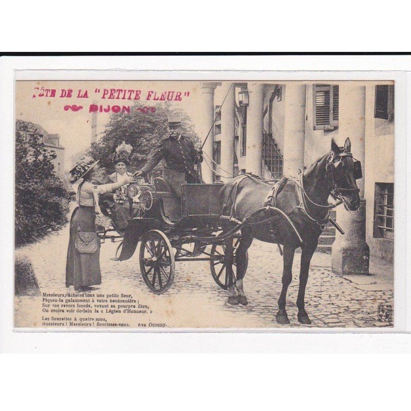DIJON : Fête de la "Petite Fleur", Calèche - très bon état