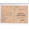 DIJON : Etablissements A.Noirot-Carrière, 1er étage, 11 Bis Boulevard Voltaire - état