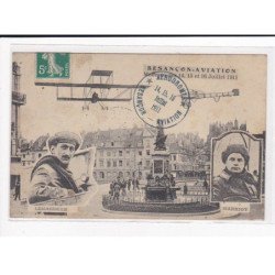 BESANCON : Meeting des 14,15 et 16 Juillet 1911, LEGAGNEUX et HANRIOT, Cachet - très bon état