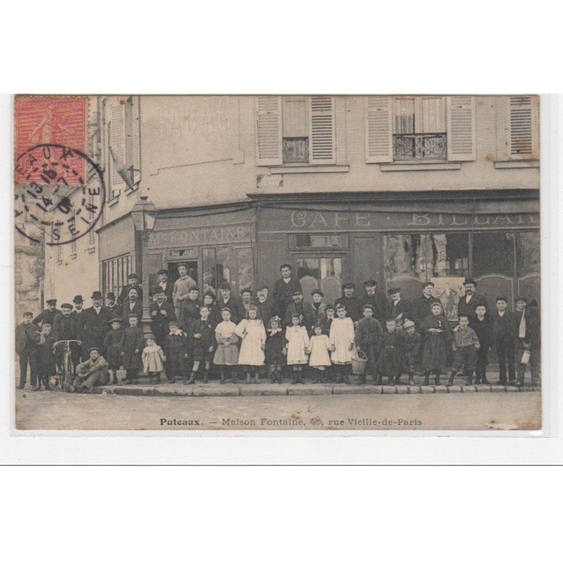 PUTEAUX : maison Fontaine (café billard) - bon état (traces)