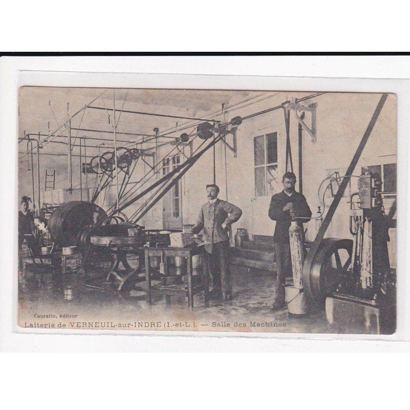 VERNEUIL-sur-INDRE : Salle des Machines, Laiterie coopérative - état