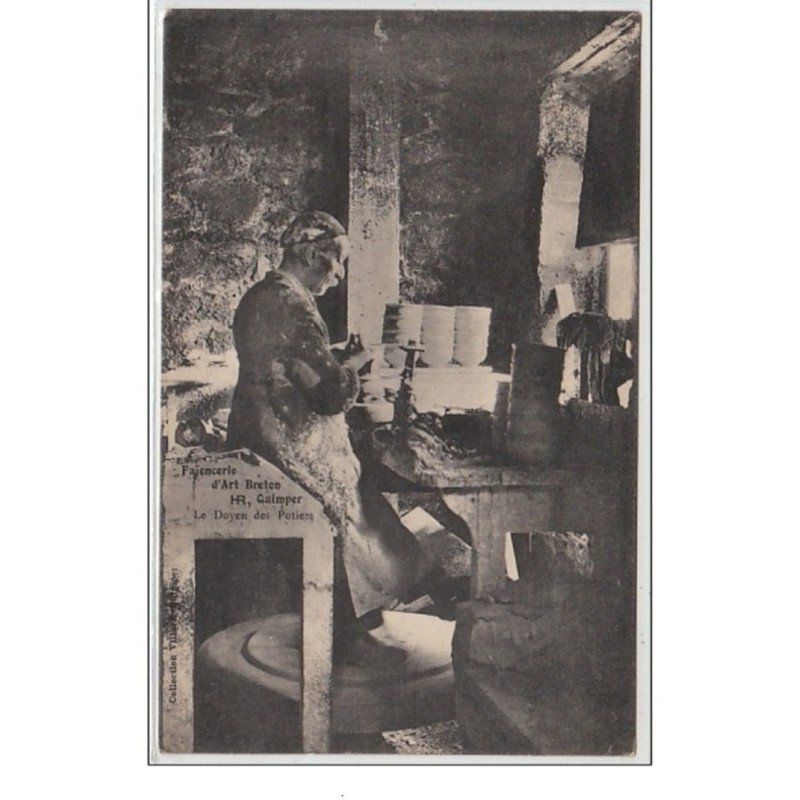 QUIMPER : le doyen des potiers - faïencerie HR - très bon état