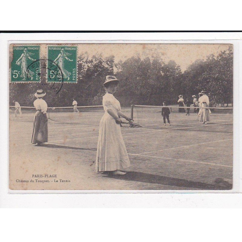 LE TOUQUET : Paris-Plage, Le tennis du Château - état