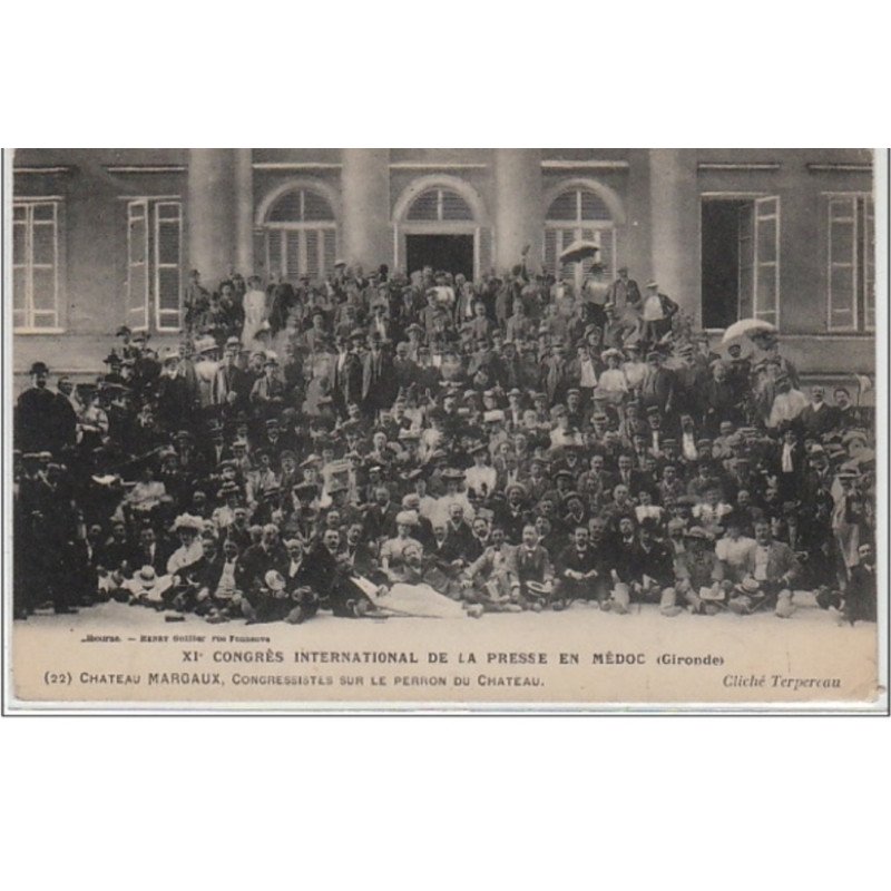 CHATEAU MARGAUX : XIème congrès international de la Presse en Médoc - très bon état