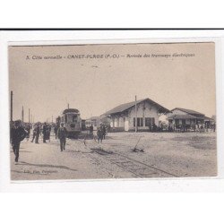 CANET PLAGE : Arrivée des tramways électriques - état