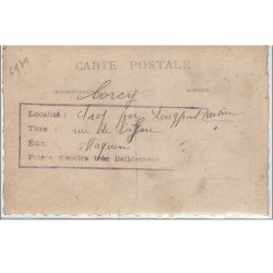 CORCY : carte photo de la gare - très bon état