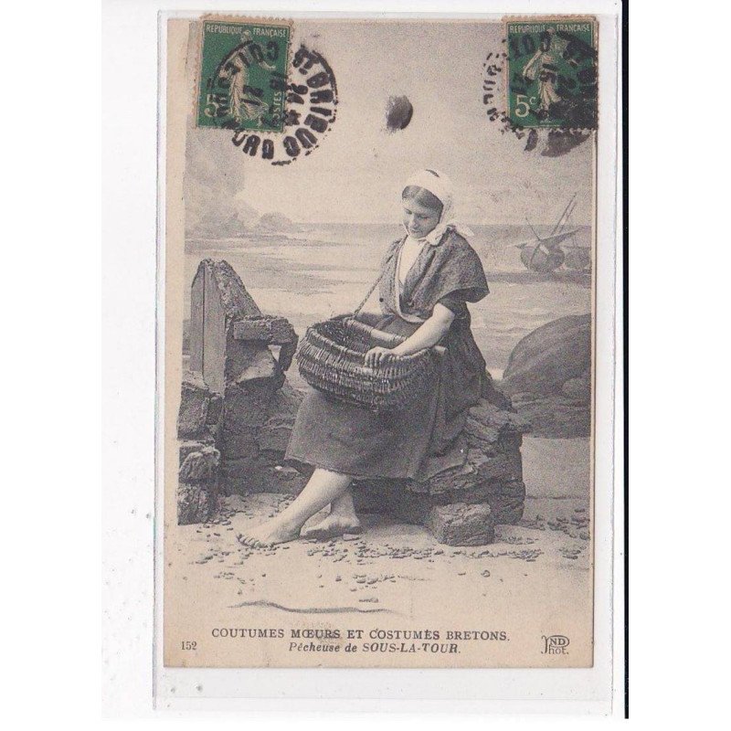 SOUS-LA-TOUR : Pêcheuse du Village, C.M.C.B - très bon état