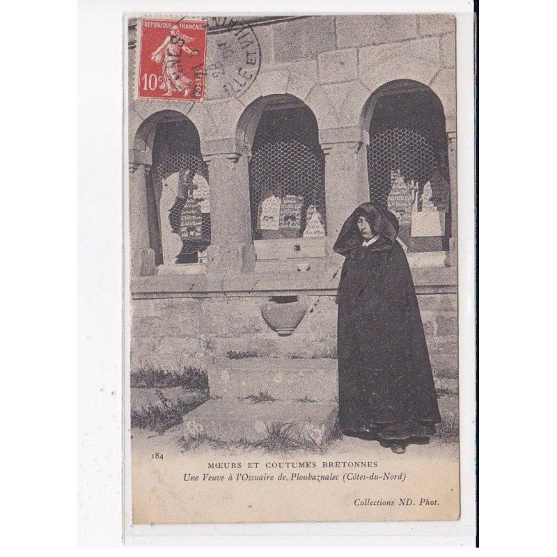 PLOUBAZNALEC : Une veuve à l'Ossuaire, C.M.C.B - très bon état