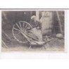 SAINT-EFFLAM et PLESTIN : Vieille femme filant son Rouet, C.M.C.B - état