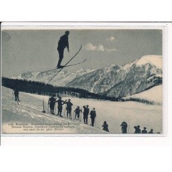 BRIANCON : Concours international de Ski (1907), Hansen Durban, champion Norvégien exécute son saut - très bon état