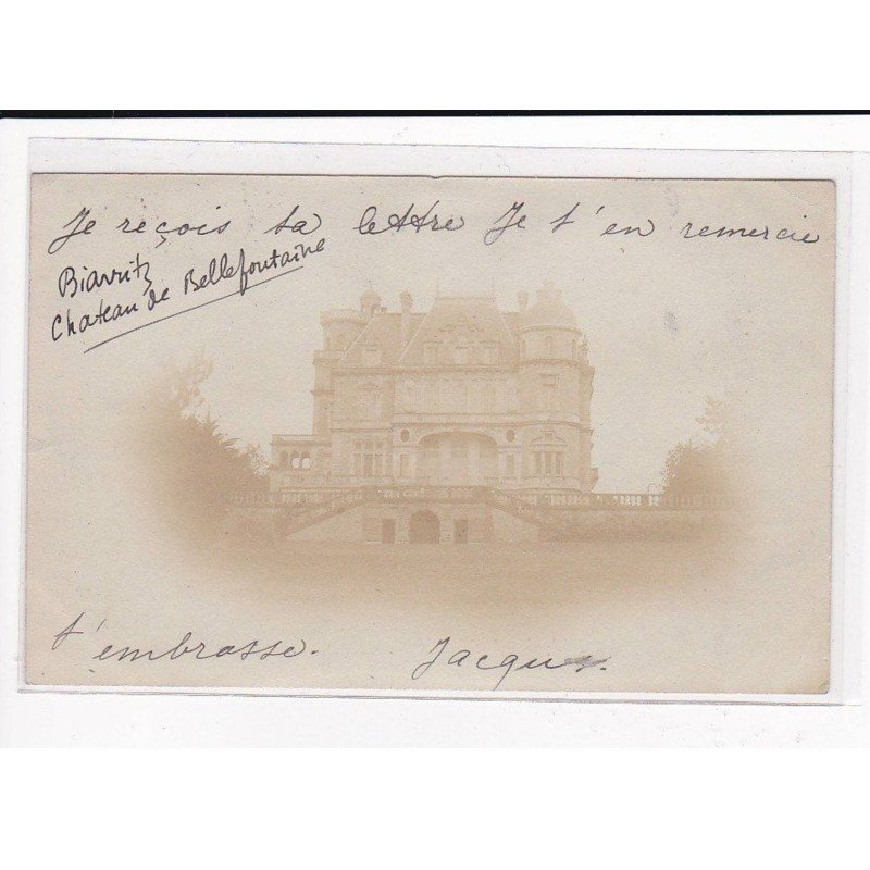 BIARRITZ : Château de Bellefontaine - état