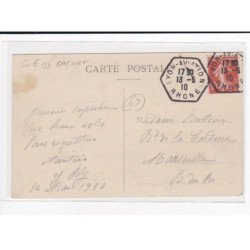 LYON : Molon, Monoplan Blériot, concourant pour le prix de totalisation, Meeting d'aviation, Cachet  - très bon état