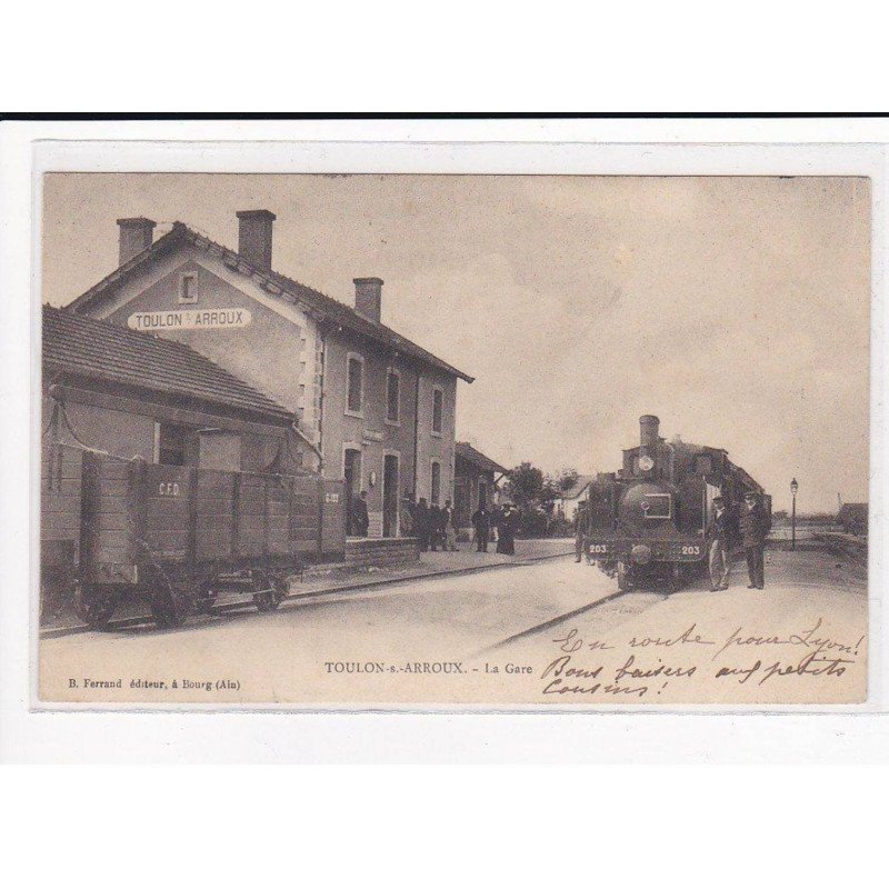 TOULON-S-ARROUX : La Gare - très bon état
