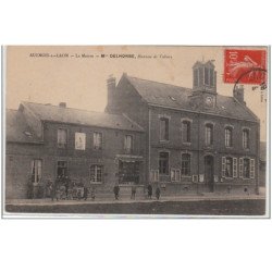 AULNOIS sous LAON : le bureau de tabac Delhorbe et la mairie - très bon état