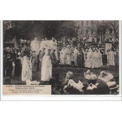 BREST : fêtes celtiques - septembre1908 - cérémonie bardique place du Château - très bon état