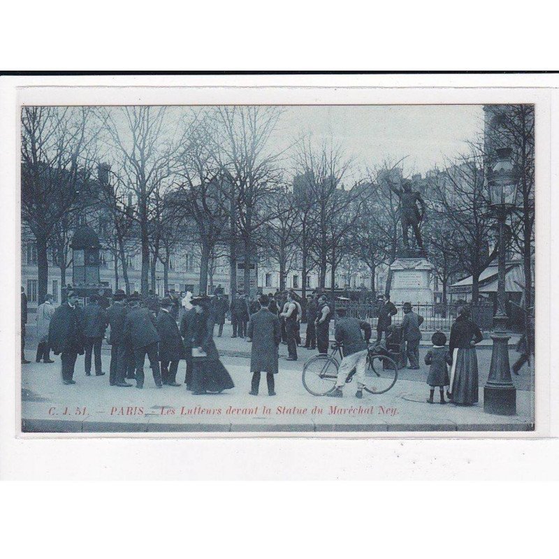 PARIS 14ème arrondissement : Les lutteurs devant la statue du Maréchal Ney - très bon état