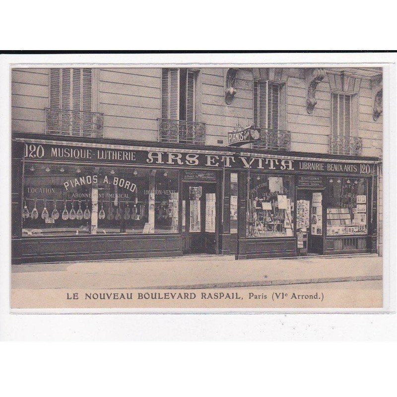 PARIS 6ème Arrondissement : Le Nouveau Boulevard Raspail, Musique - Lutherie - très bon état