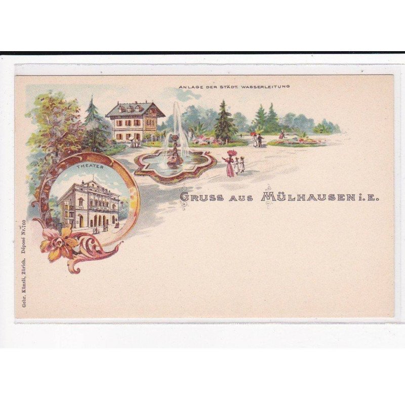 Précurseur - Gruss Aus - Souvenir de Mülhausen - très bon état