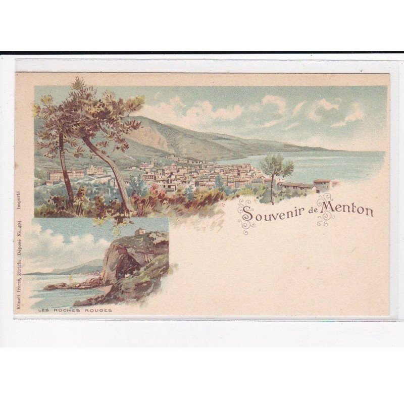 Précurseur - Gruss Aus - Souvenir de Menton - très bon état