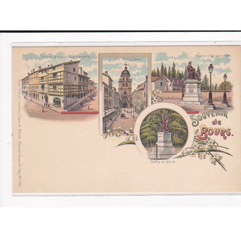 Précurseur - Gruss Aus - Souvenir de Bourg - très bon état