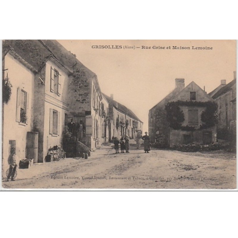 GRISOLLES : rue Grise et maison LEMOINE - très bon état GRISOLLES : rue Grise et maison LEMOINE - très bon état