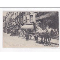 PARIS, Les Petits Métiers J.H, HAUSER : Une rue de Paris à 4 heure du matin, ça porte bonheur - très bon état