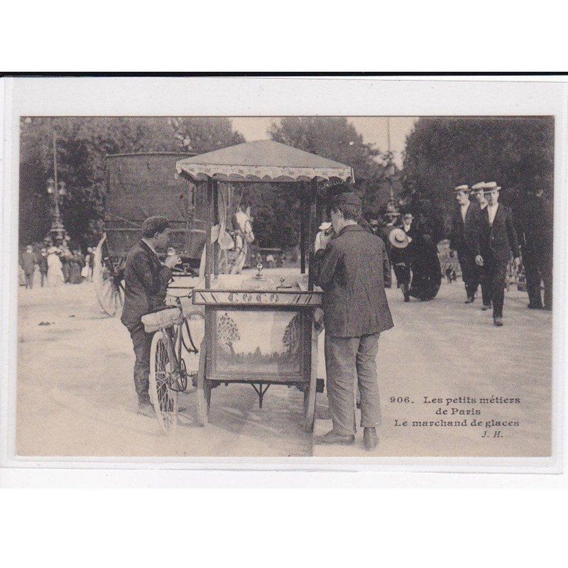 PARIS, Les Petits Métiers J.H, HAUSER : Le marchand de glaces - très bon état