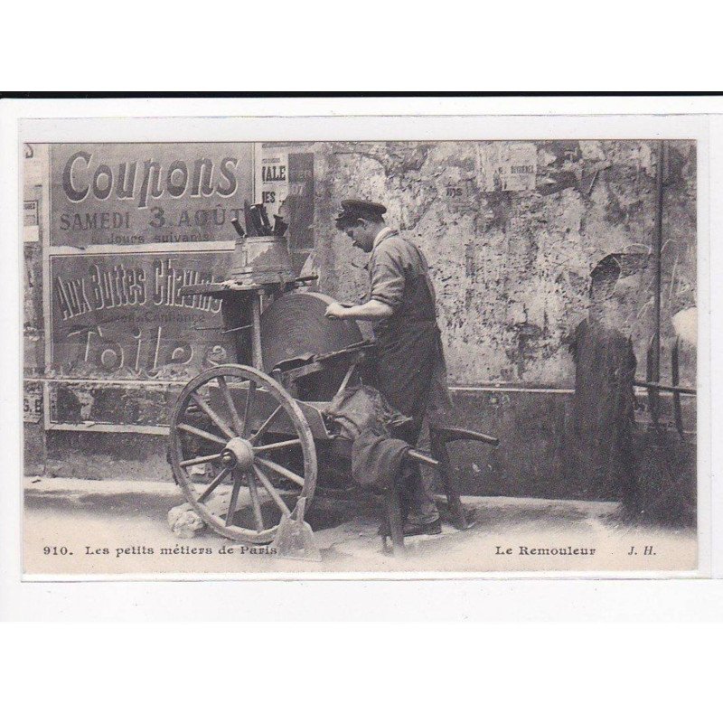 PARIS, Les Petits Métiers J.H, HAUSER : Le Remouleur - très bon état