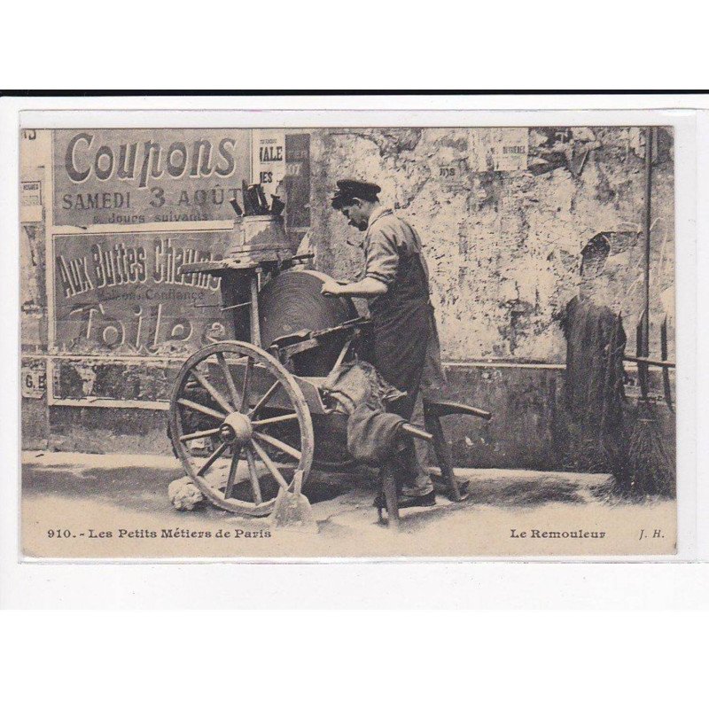 PARIS, Les Petits Métiers J.H, HAUSER : Le Remouleur - très bon état
