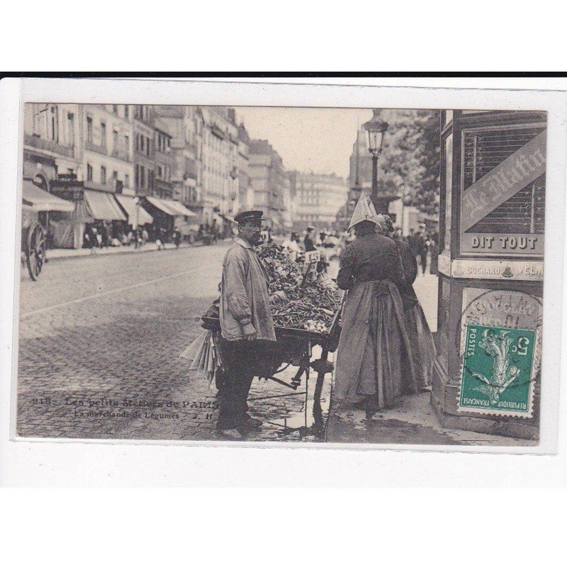 PARIS, Les Petits Métiers J.H, HAUSER : La Marchande de Légumes - très bon état