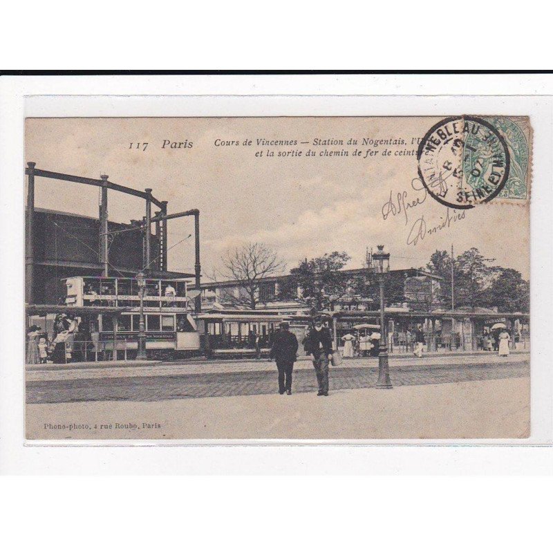 PARIS 12ème Arrondissement : Cours de Vincennes, Station du Nogentais, le Tramway, Gondry - très bon état