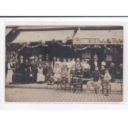 PARIS : Scène de Bal Populaire, devant un Café - très bon état