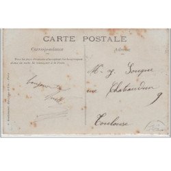 BEZIERS : carte photo des inondations en 1907 - les pompiers - bon état (traces au verso)