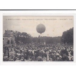 MORET-sur-LOING : Concours de Pêche du 21 Juillet 1912, Enlèvement du Ballon, "Lâchez-tout" - état