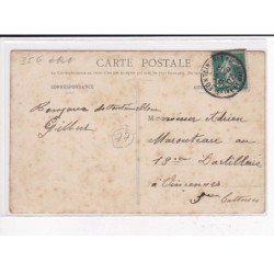 FONTAINEBLEAU : Aux Marches, Boulevard Magenta, Arrêt du tramway, Commerce de vins, A.HUGER - état