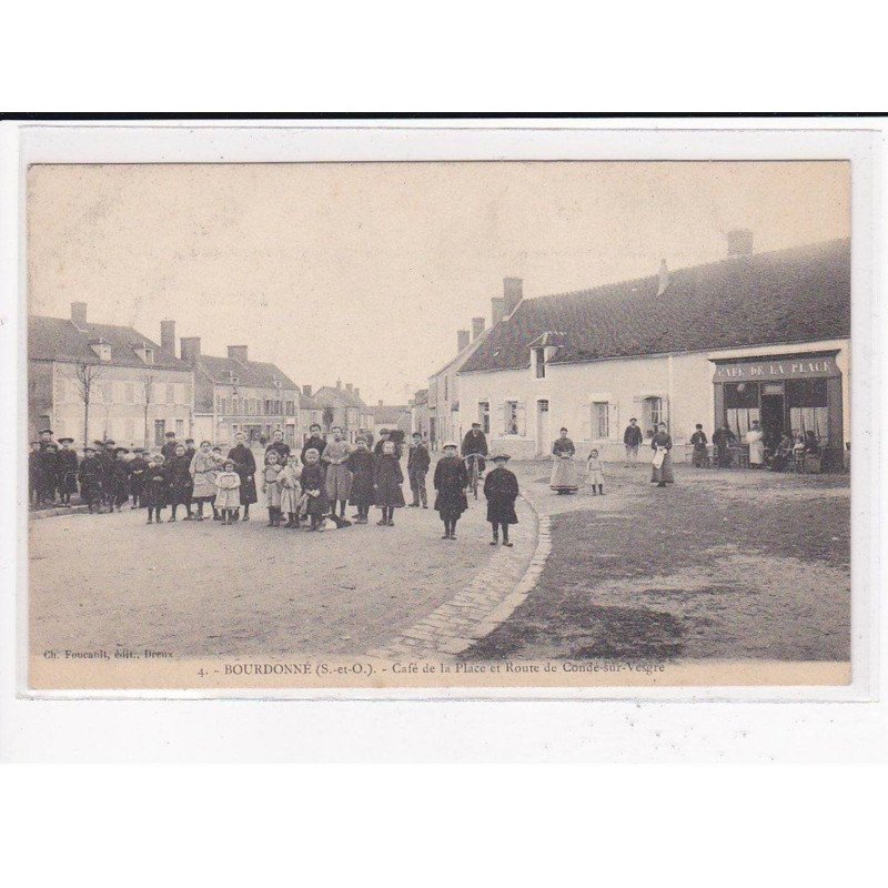 BOURDONNE : Café de la Place et Route de Condé-sur-Vesgre - très bon état