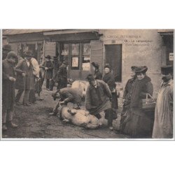 LE CANTAL PITTORESQUE : le langueyeur - bon état (traces au verso)