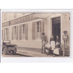 EAUX BONNES : carte photo de l'Hotel Richelieu (automobile) - très bon état