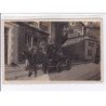 BIARRITZ : carte photo de la droguerie populaire GUICHENEY (attelage - salon de coiffure)  - bon état (un coin plié)